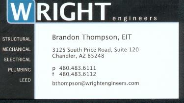 Wright Engineering Business Card